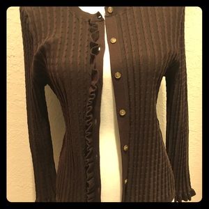 Ann Taylor OLIVE GREEN. Cardigan